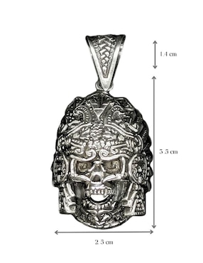 Dije de cráneo Vadalú Plata méxico de plata P 925