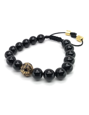 Pulsera Caos de plata Baalam con acabado baño de oro