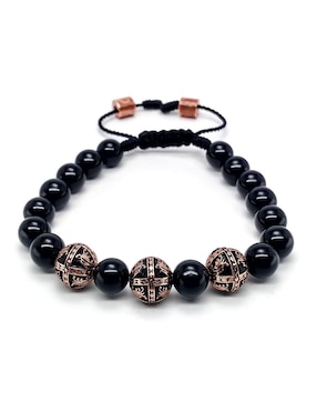 Pulsera Caos de plata Baalam con acabado baño de oro