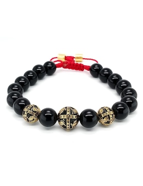 Pulsera Caos de plata Baalam con acabado baño de oro