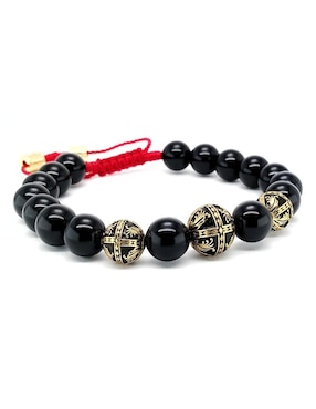 Pulsera Caos de plata Baalam con acabado baño de oro