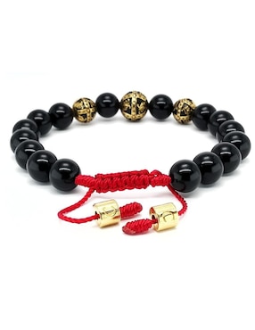 Pulsera Caos de plata Baalam con acabado baño de oro