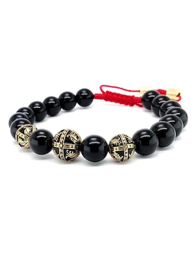 Pulsera Caos de plata Baalam con acabado baño de oro
