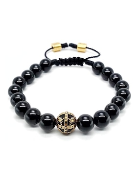 Pulsera Caos de plata Baalam con acabado baño de oro