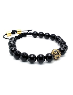 Pulsera Caos de plata Baalam con acabado baño de oro