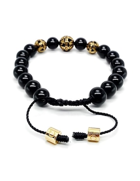 Pulsera Caos de plata Baalam con acabado baño de oro