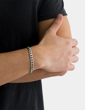 Pulsera Boscaini Estilo Cubana con acabado brillante