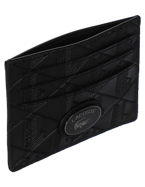 Tarjetero Lacoste de piel para hombre