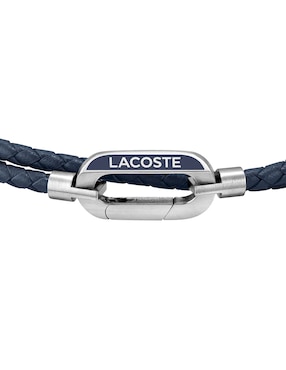 Pulsera Lacoste de piel Starboard con acabado brillante