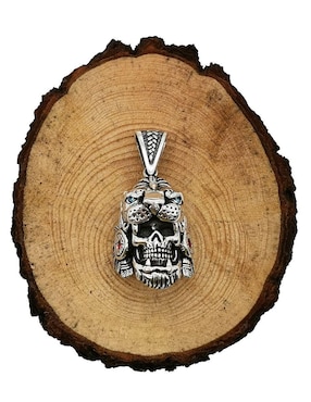 Dije de cráneo Vadalú Plata prehispanico de plata P 925