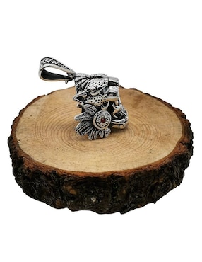 Dije de cráneo Vadalú Plata prehispanico de plata P 925
