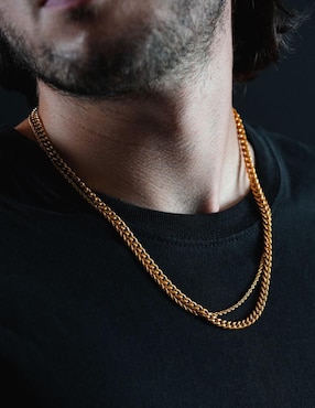 Collar Cruze Cubana de baño de oro 18 K