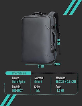 Mochila con portalaptop Mark Ryden para hombre