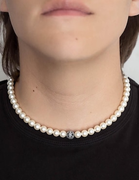 Collar Caos Perlas de plata P 925