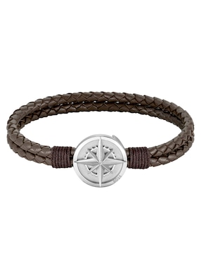 Pulsera HUGO Boss De Piel Con Acabado Brillante