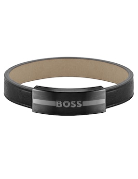 Pulsera HUGO BOSS De Piel Con Acabado Brillante