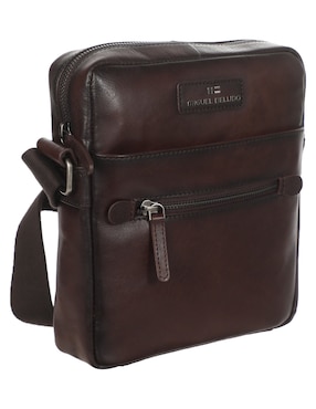 Bolsa messenger Miguel Bellido de piel para hombre