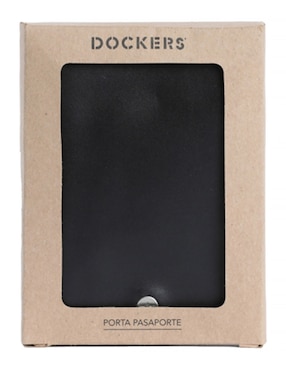 Porta pasaporte Dockers de piel de nopal