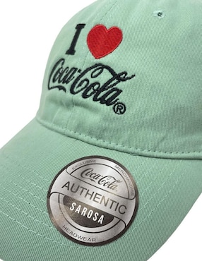 Gorra con visera curva casual Sarosa I Love Coca-Cola