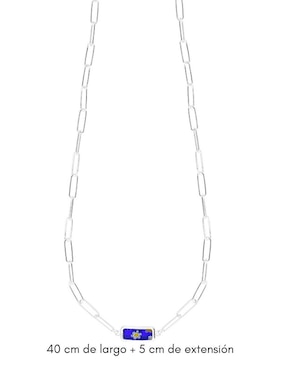 Collar Clio Blue de plata P 925