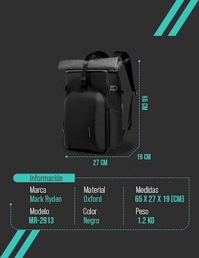 Mochila con portalaptop Mark Ryden para hombre