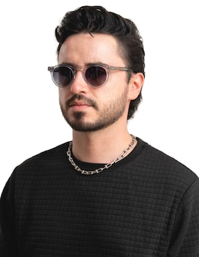 Lentes de sol Emmet Transparent Glam Lilac para hombre