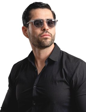 Lentes de sol Emmet Transparent Glam Lilac para hombre
