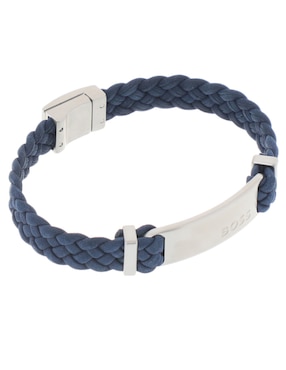 Pulsera HUGO BOSS De Piel Dylan Con Acabado Brillante