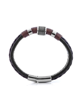 Pulsera Kpenko de piel Vikinga con acabado brillante