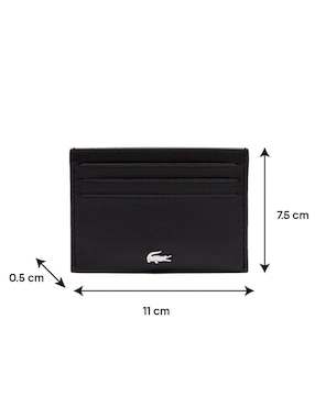 Tarjetero Lacoste de piel para hombre