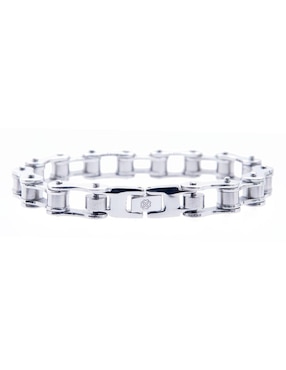 Pulsera Boscaini Estilo Cadena De Bicicleta con acabado pulido