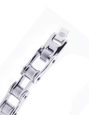 Pulsera Boscaini Estilo Cadena De Bicicleta con acabado pulido
