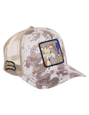 Gorra Visera Semicurva Snapback Casual Capslab Looney Tunes Wile E. Road Runner Para Hombre