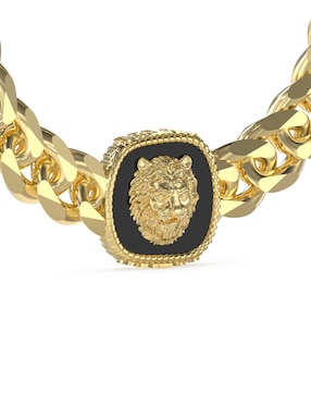 Brazalete Guess Lion King con acabado brillante