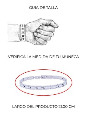 Pulsera Boscaini con acabado pulido