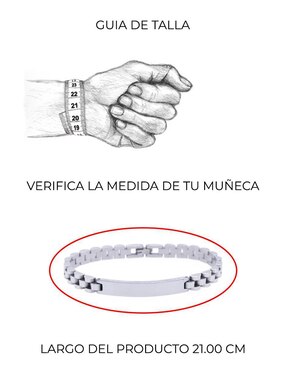 Pulsera Boscaini con acabado pulido