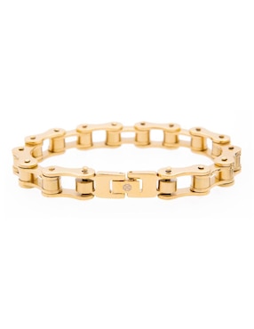 Pulsera Boscaini Estilo Cadena De Bicicleta con acabado pulido