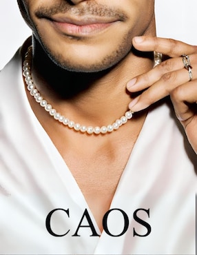 Collar Caos Perlas de plata P 925