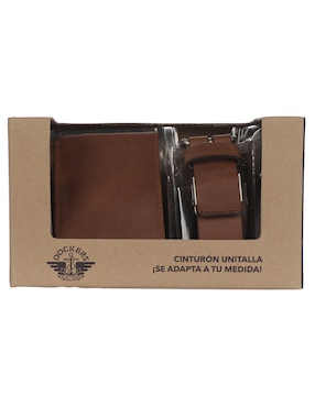 Set cinturón Dockers de cuero para hombre
