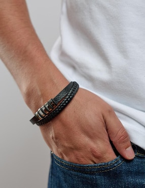 Pulsera Luckman con acabado brillante