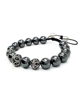 Pulsera caos de plata P 925 Bloodstone con acabado brillante