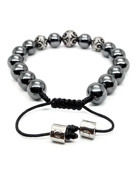 Pulsera caos de plata P 925 Bloodstone con acabado brillante