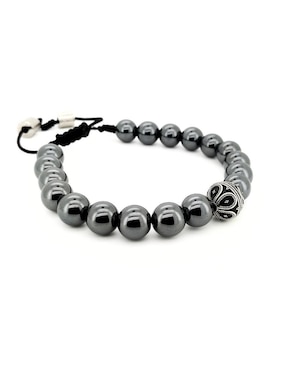 Pulsera caos de plata P 925 Bloodstone con acabado brillante