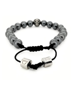 Pulsera caos de plata P 925 Bloodstone con acabado brillante