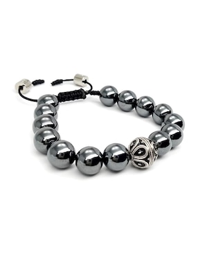 Pulsera caos de plata P 925 Bloodstone con acabado brillante