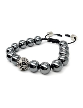 Pulsera caos de plata P 925 Bloodstone con acabado brillante