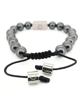 Pulsera caos de plata P 925 Bloodstone con acabado brillante