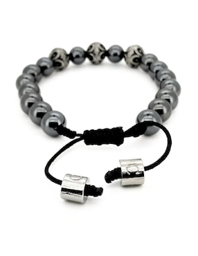 Pulsera caos de plata P 925 Bloodstone con acabado brillante
