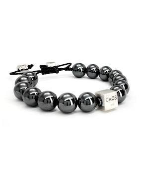 Pulsera caos de plata P 925 Bloodstone con acabado brillante