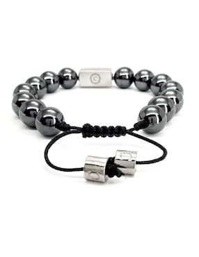 Pulsera caos de plata P 925 Bloodstone con acabado brillante